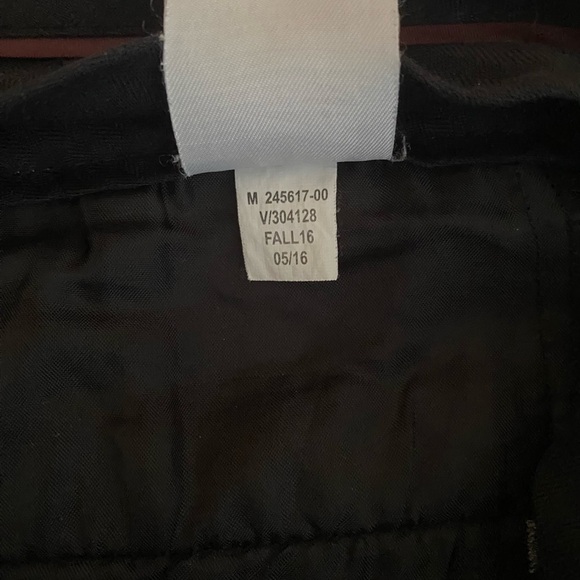 BANANA REPUBLIC Womens Size 2 Plaid Pants Jackson Fit Black Grey Red Trousers - Picture 8 of 12